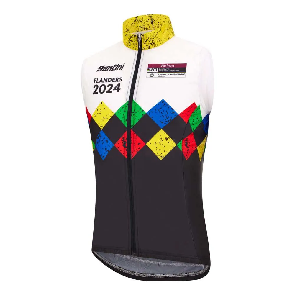 Santini Uci Gravel World Championships Leuven Weste, Black Santini Uci Gravel World Championships Leuven Weste, Black