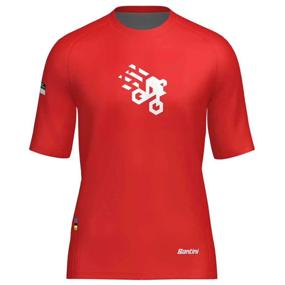 Santini Uci Mtb World Championships 2025 Kurzarm-t-shirt