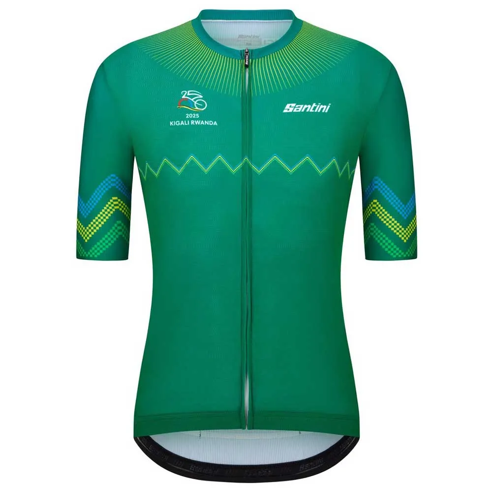 Santini Uci Road World Championships Kigali 2025 Kurzarm-radtrikot, Print Santini Uci Road World Championships Kigali 2025 Kurzarm-radtrikot, Print