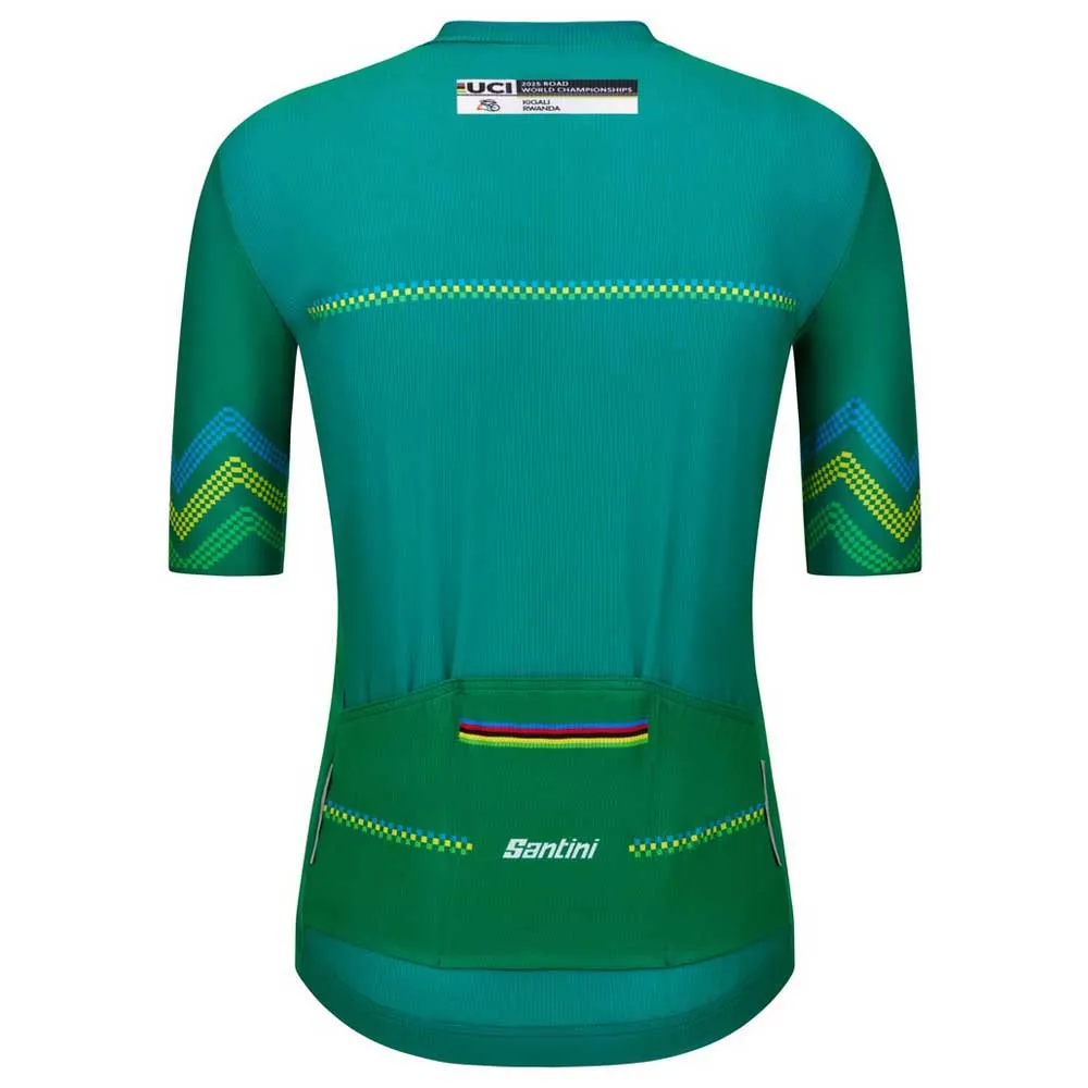 Santini Uci Road World Championships Kigali 2025 Kurzarm-radtrikot, Print Santini Uci Road World Championships Kigali 2025 Kurzarm-radtrikot, Print