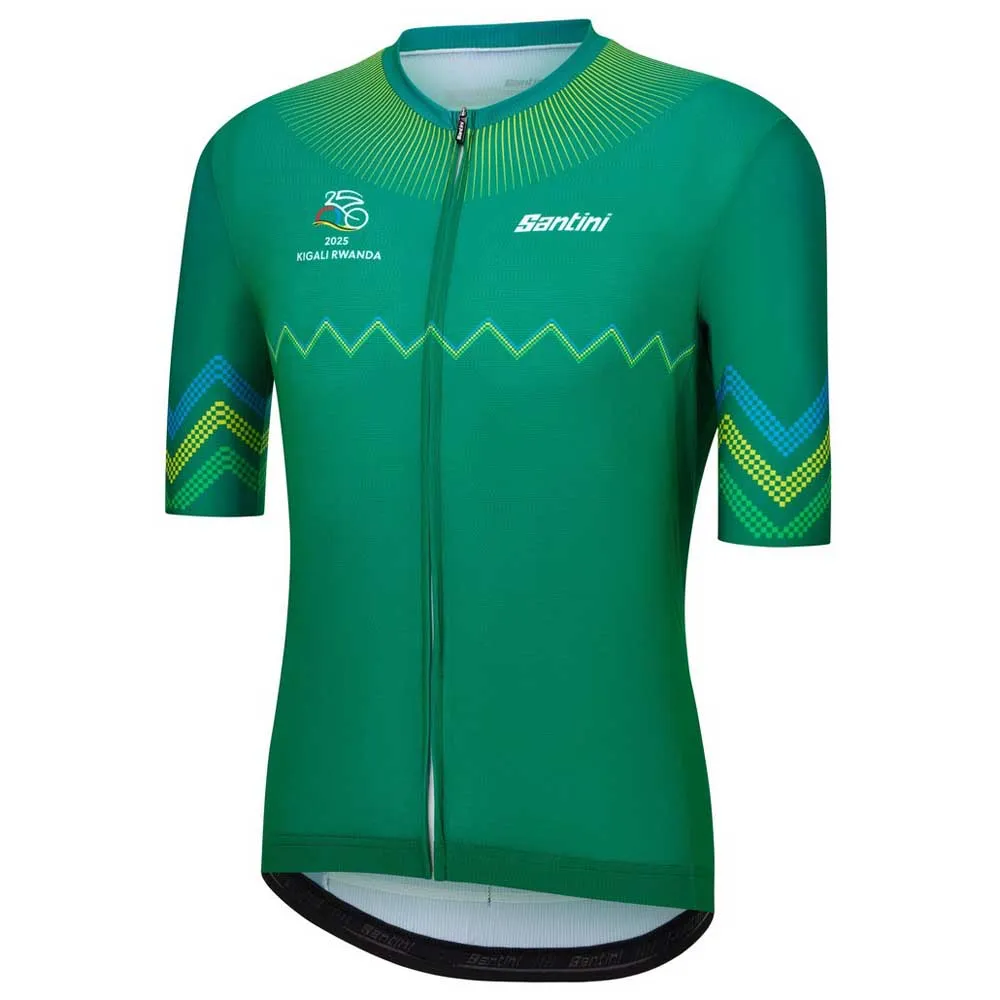 Santini Uci Road World Championships Kigali 2025 Kurzarm-radtrikot, Print Santini Uci Road World Championships Kigali 2025 Kurzarm-radtrikot, Print