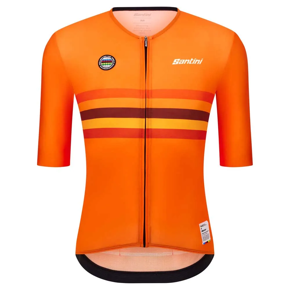 Santini Uci World Champion Netherlands 2025 Kurzarm-radtrikot