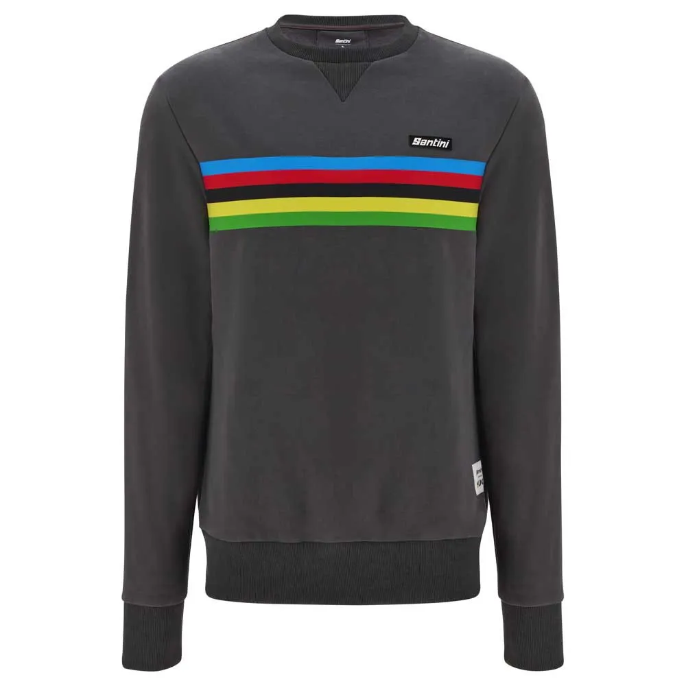 Santini Uci World Champion Sweatshirt Refurbished, Grey