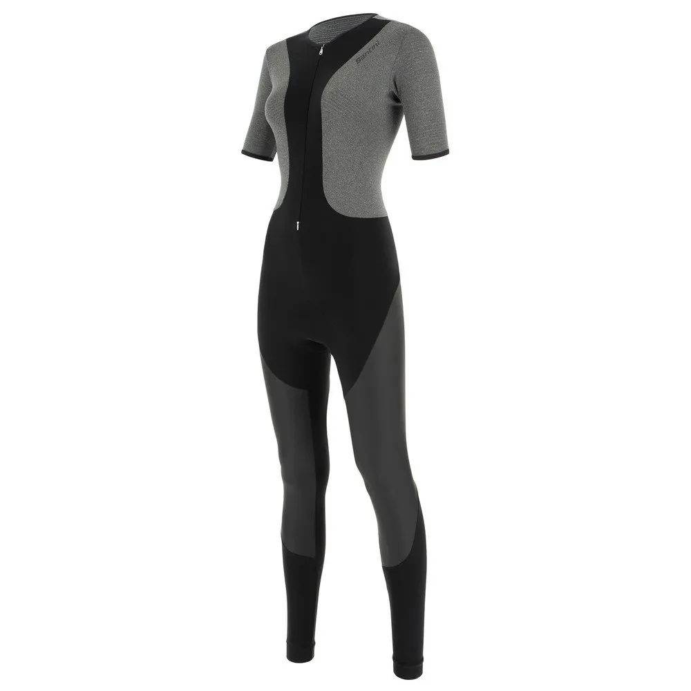 Santini Vega Grido Lange Trägerhose, Black