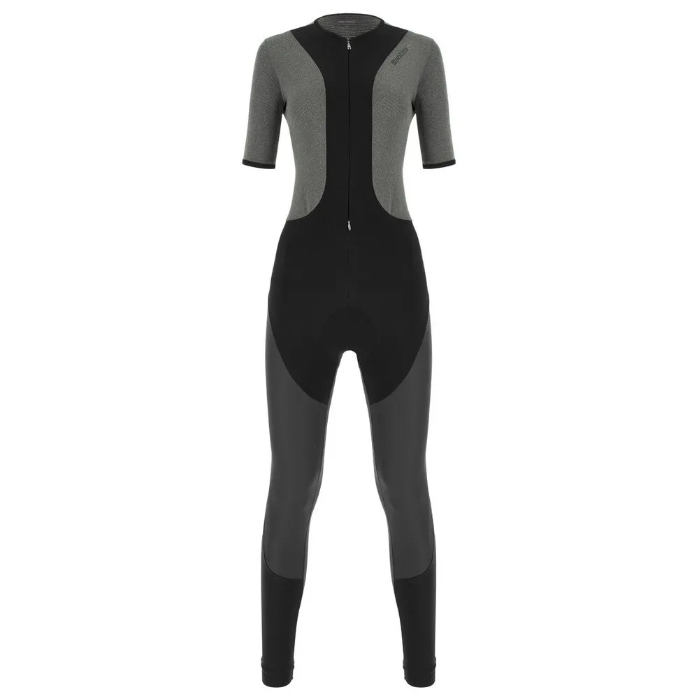 Santini Vega Grido Lange Trägerhose, Black