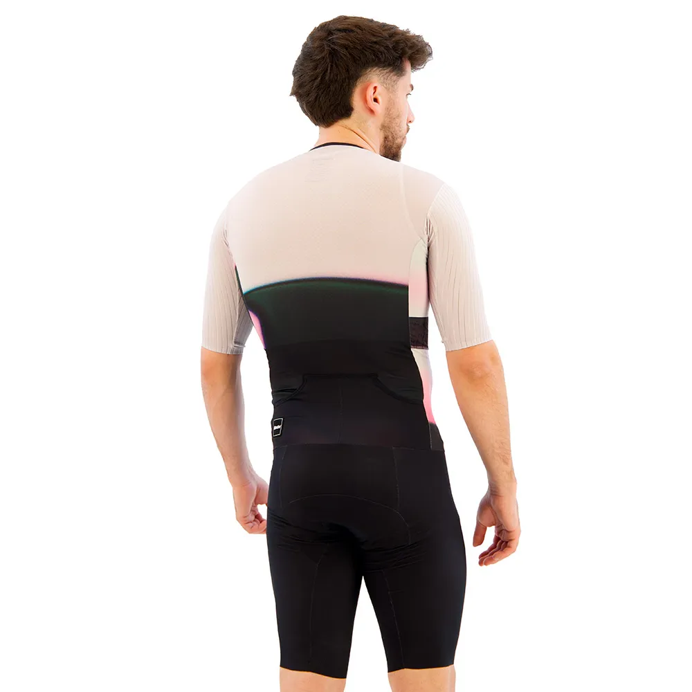Santini Viper Kurzarm-trisuit Refurbished male, Black