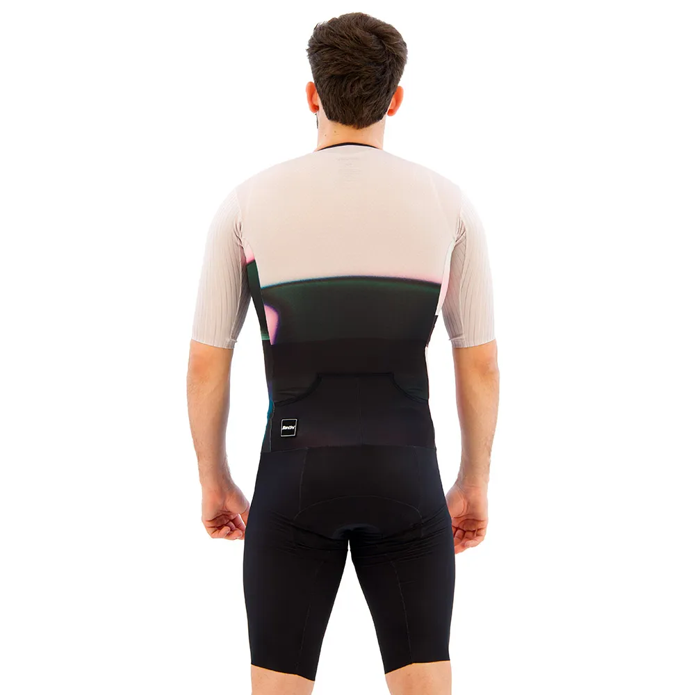 Santini Viper Kurzarm-trisuit Refurbished male, Black
