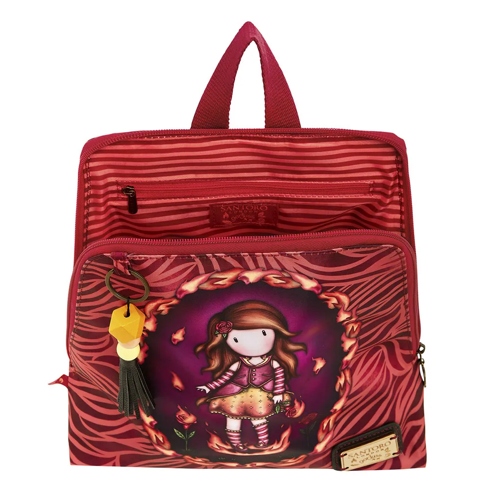 Santoro London Gorjuss Elements Fire In My Heart Rucksack, Multicolor