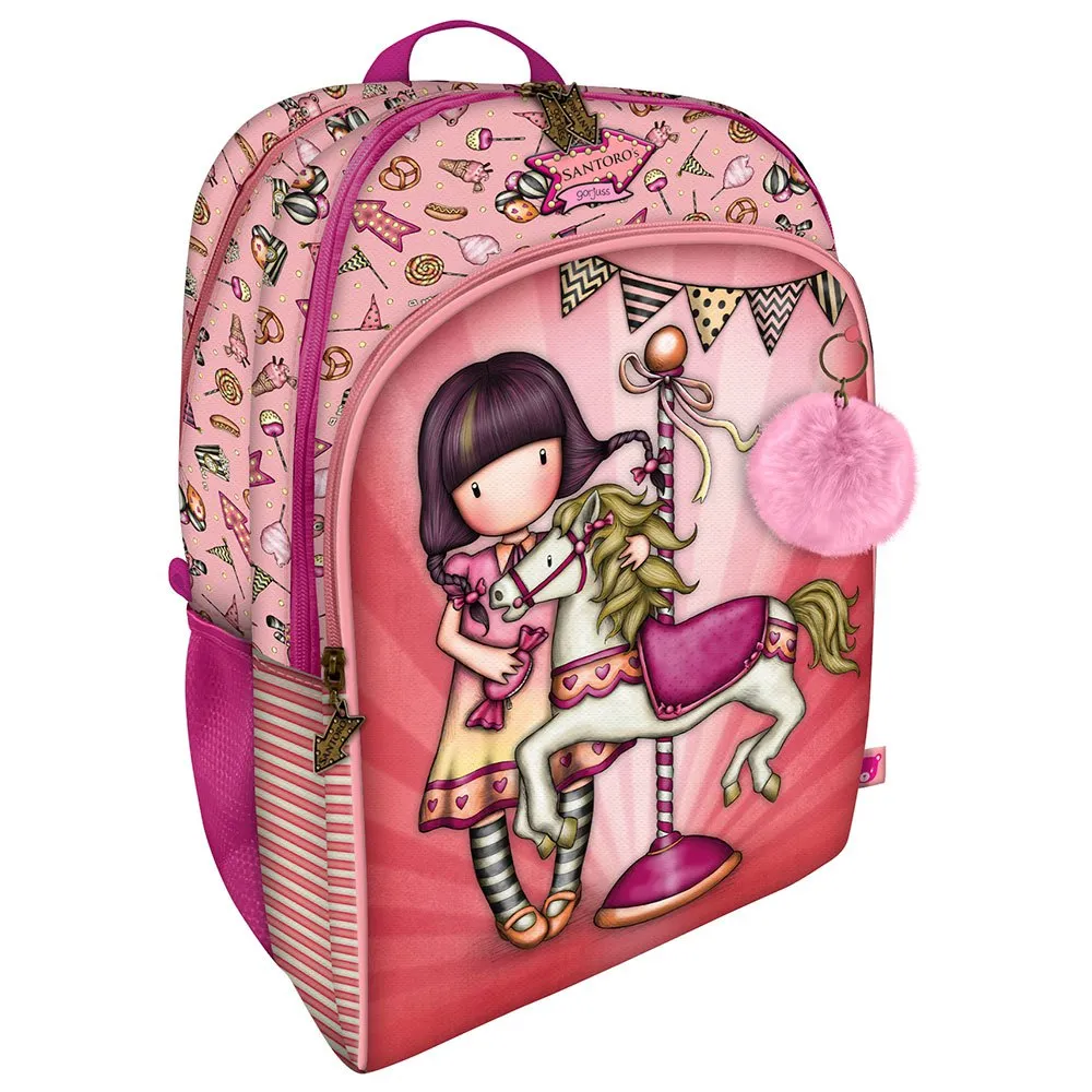 Santoro London Gorjuss™ Fairground Carousel 33l Rucksack, Multicolor Santoro London Gorjuss™ Fairground Carousel 33l Rucksack, Multicolor