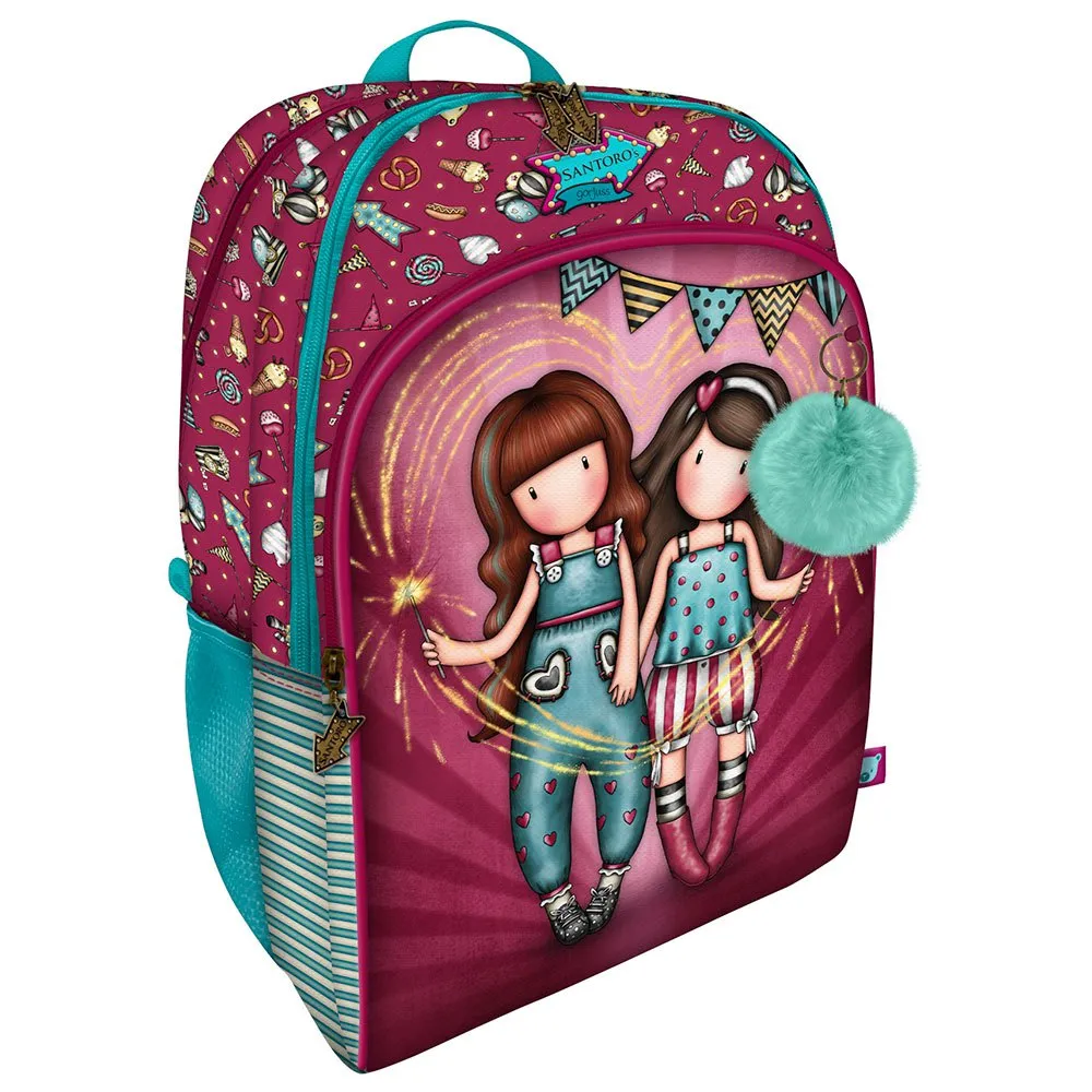 Santoro London Gorjuss™ Fairground Fireworks 33l Rucksack, Multicolor