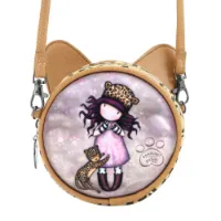 Santoro London Mini Round Gorjuss™ Purrrrrfect Love Umhängetasche