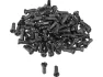 Sapim Polyax Messing-Nippel - 100 Stück, Schwarz, 14mm