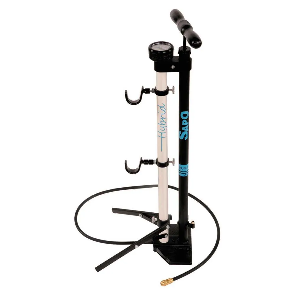 Sapo Hybrid Manometer Standpumpe, White, 232psi