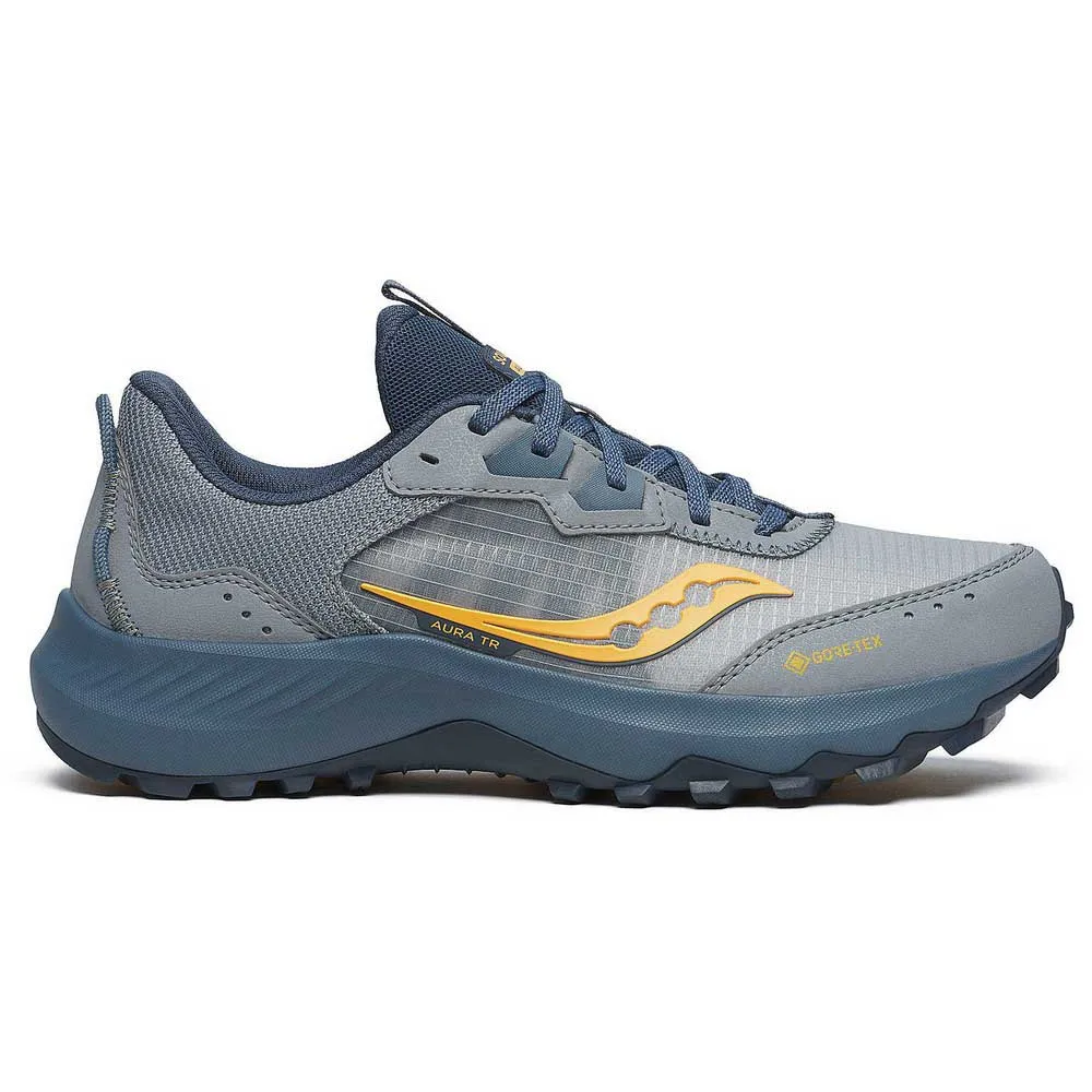 Saucony Aura Tr Goretex Trailrunning-schuhe female, Flint / peel