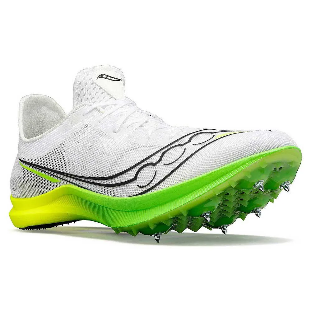 Saucony Endorphin Cheetah Laufschuhe female, White / slime Saucony Endorphin Cheetah Laufschuhe female, White / slime