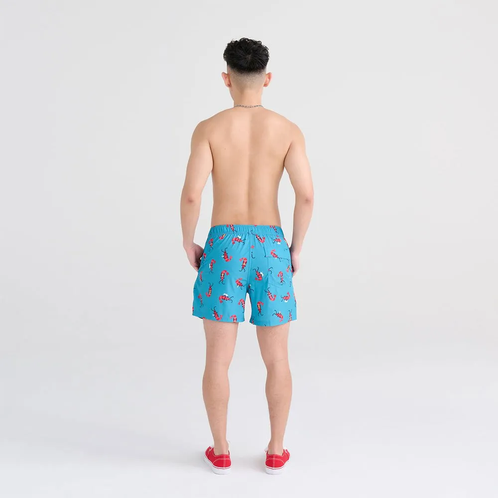 Saxx Underwear Oh Buoy 2in1 Badeshorts male, Shrimp cocktail / blue moon Saxx Underwear Oh Buoy 2in1 Badeshorts male, Shrimp cocktail / blue moon
