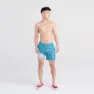 Saxx Underwear Oh Buoy 2in1 Badeshorts male, Shrimp cocktail / blue moon