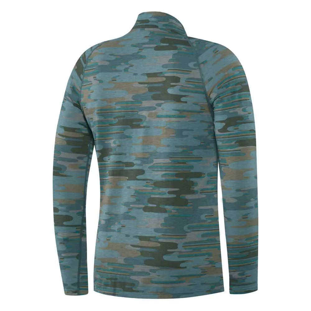 Saxx Underwear Viewfinder Langarm-baselayer, Blue up in smoke camo