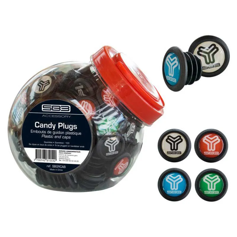SB3 Candy Lenkerstopfen 100 Einheiten, Multicolor, One Size SB3 Candy Lenkerstopfen 100 Einheiten, Multicolor, One Size