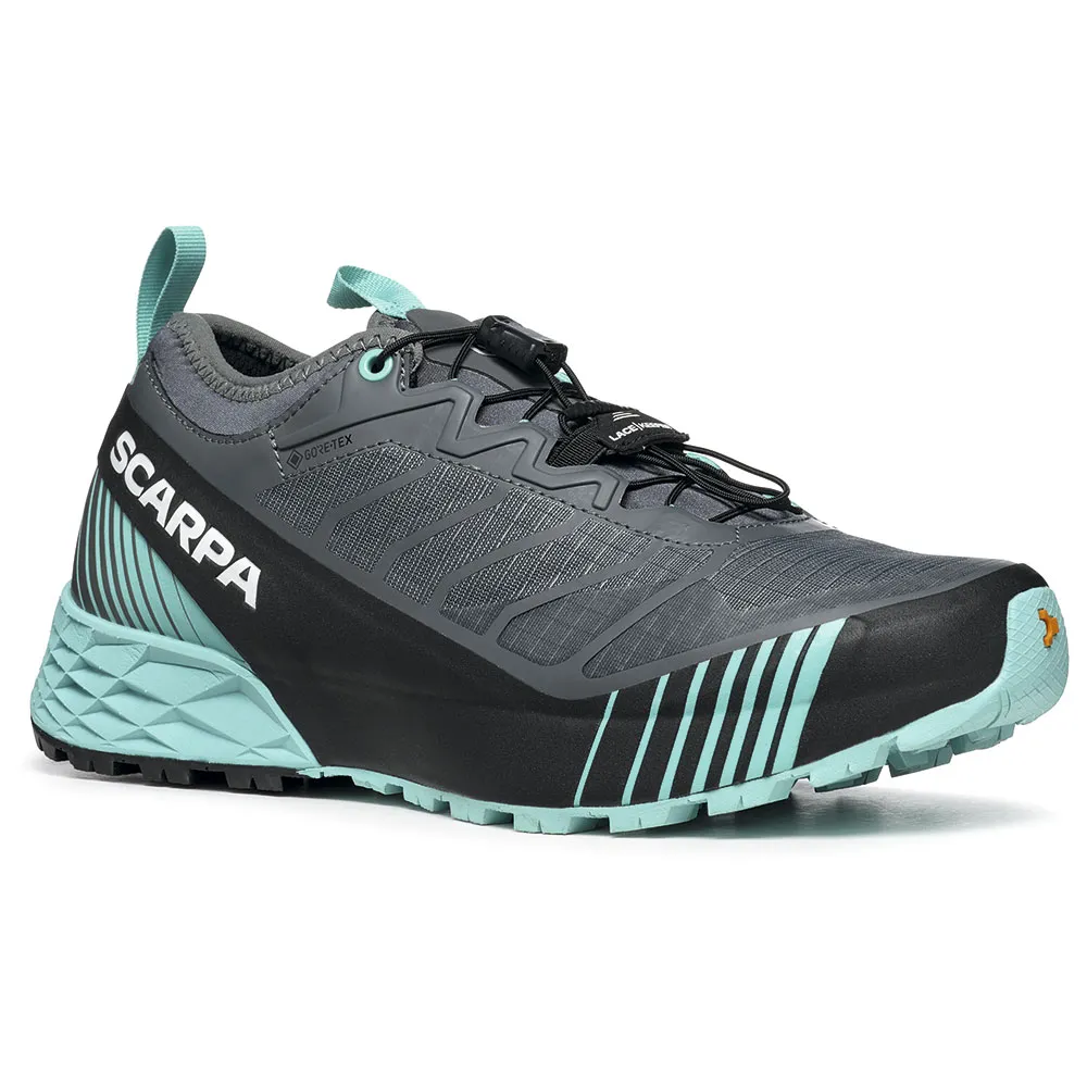 Scarpa Ribelle Run Gtx Trailrunning-schuhe female, Anthracite / blue turquoise Scarpa Ribelle Run Gtx Trailrunning-schuhe female, Anthracite / blue turquoise