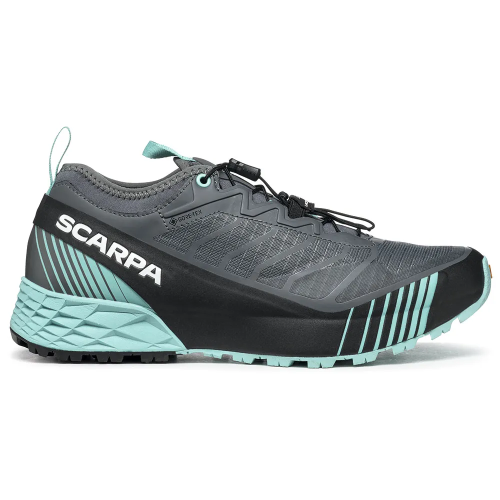 Scarpa Ribelle Run Gtx Trailrunning-schuhe female, Anthracite / blue turquoise Scarpa Ribelle Run Gtx Trailrunning-schuhe female, Anthracite / blue turquoise