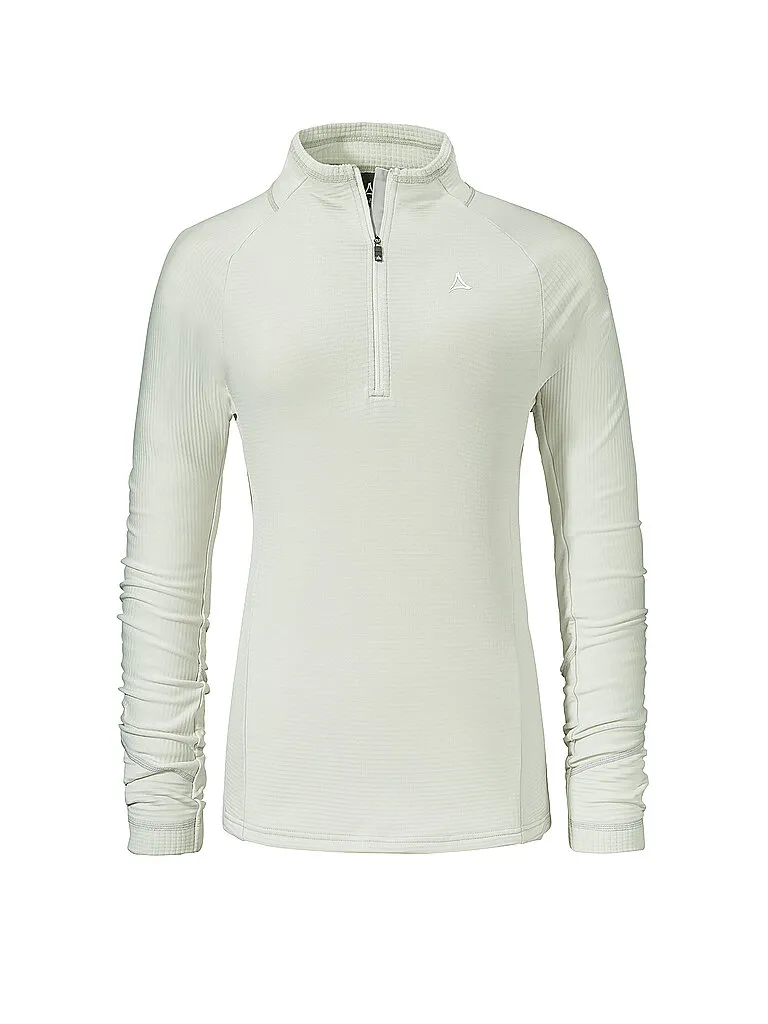 Schöffel Damen Funktions Zipshirt Cascata, Weiss Schöffel Damen Funktions Zipshirt Cascata, Weiss