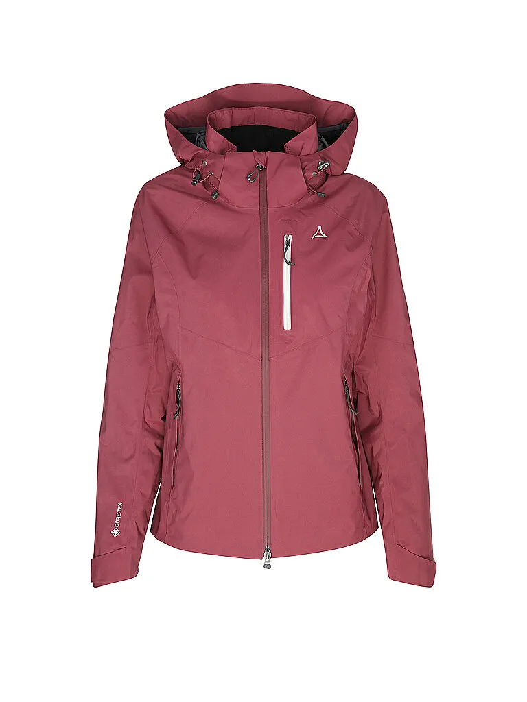 Schöffel Damen Wanderjacke Gaschurn GTX 2L Hoodie, Beere Schöffel Damen Wanderjacke Gaschurn GTX 2L Hoodie, Beere