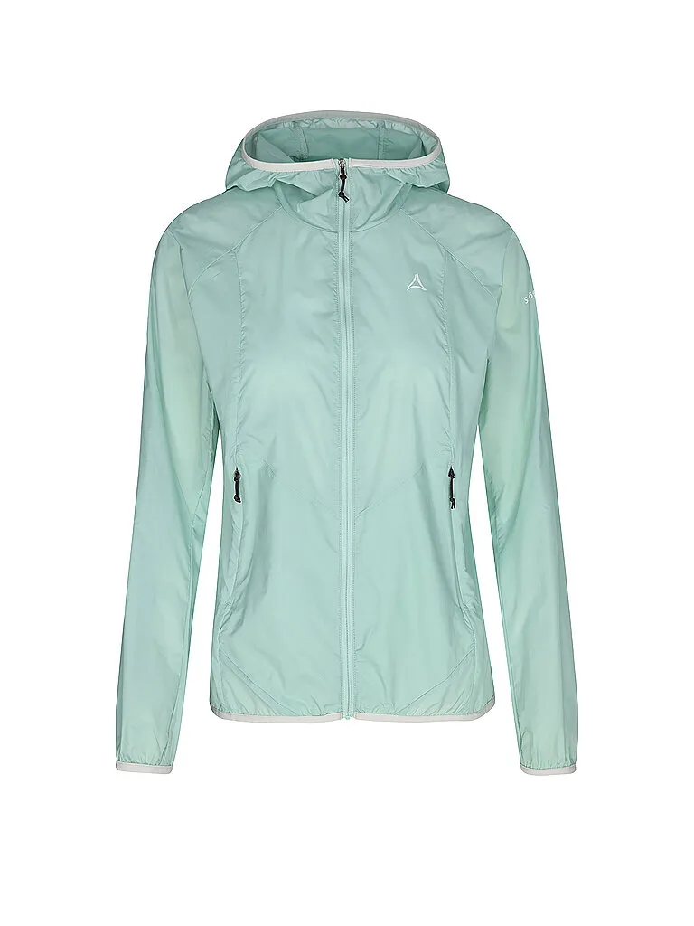 Schöffel Damen Windjacke Wutach Hoodie, Mint