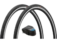 Schwalbe Pro One Evolution 28" Faltreifen 2er Set mit Rennrad Satteltasche Schwalbe Pro One Evolution 28" Faltreifen 2er Set mit Rennrad Satteltasche