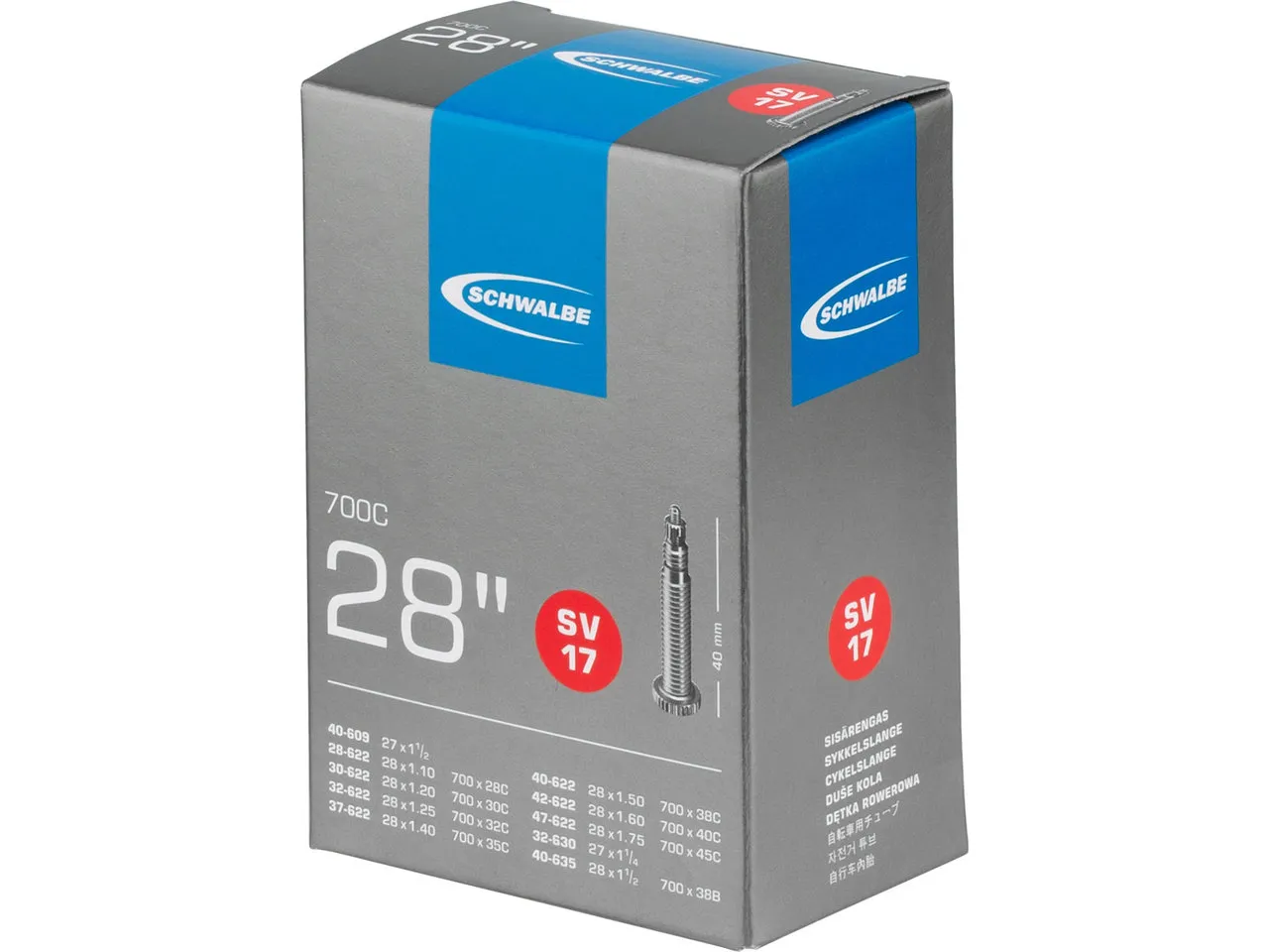Schwalbe Schlauch 17 für 28" Schwalbe Schlauch 17 für 28"