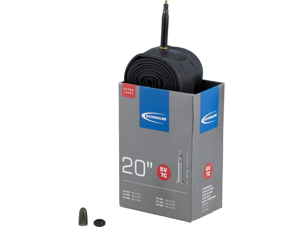 Schwalbe Schlauch 7C Extralight für 20" Schwalbe Schlauch 7C Extralight für 20"