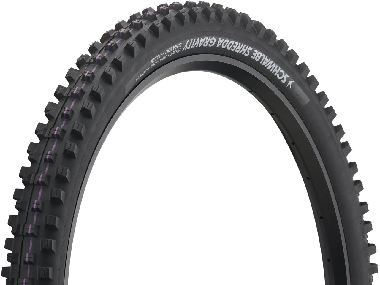 Schwalbe Shredda Front Evo Gravity Radial ADDIX Ultra Soft TLR 29" Faltreifen, Schwarz, 29 x 2.5 Schwalbe Shredda Front Evo Gravity Radial ADDIX Ultra Soft TLR 29" Faltreifen, Schwarz, 29 x 2.5
