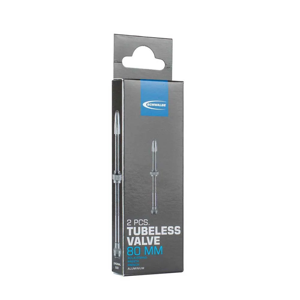 Schwalbe Tubeless Ventile, Black, 80mm Schwalbe Tubeless Ventile, Black, 80mm