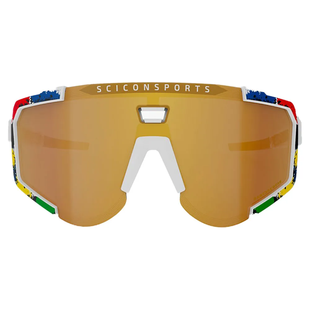 Scicon World Champion Aeroscope Sonnenbrille, White rainbow bronze, Multimirror/CAT3 + Clear Mirror/CAT0 Scicon World Champion Aeroscope Sonnenbrille, White rainbow bronze, Multimirror/CAT3 + Clear Mirror/CAT0