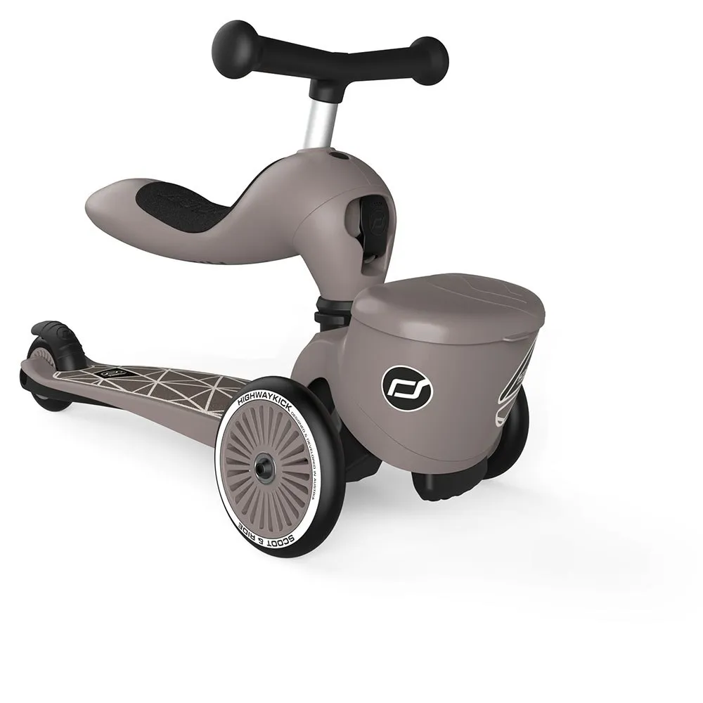 Scoot & Ride Highwaykick One Lifestyle Brown Lines Tretroller, Multicolor, One Size