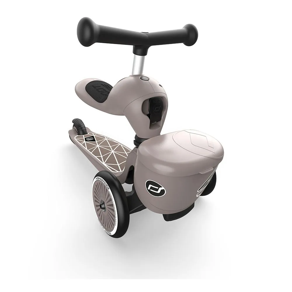 Scoot & Ride Highwaykick One Lifestyle Brown Lines Tretroller, Multicolor, One Size