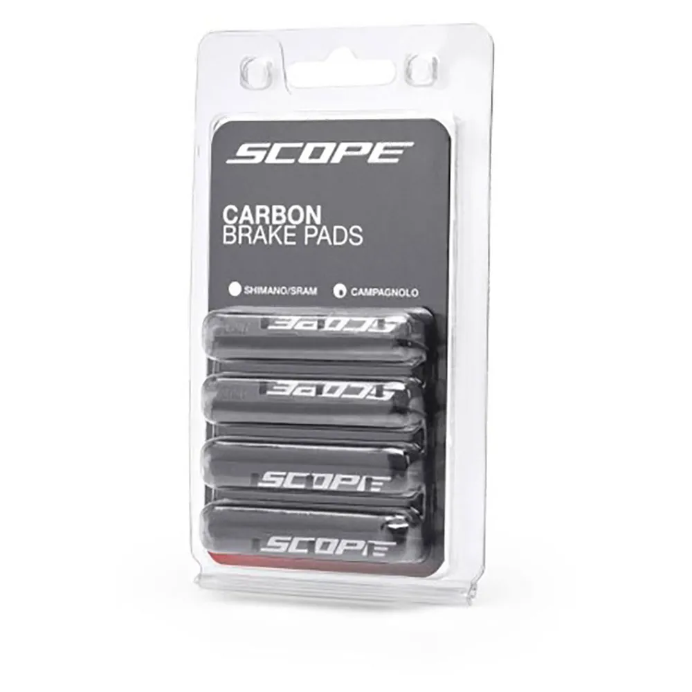 Scope Campagnolo Felgenbremsbeläge 2 Paare, Carbon, One Size Scope Campagnolo Felgenbremsbeläge 2 Paare, Carbon, One Size