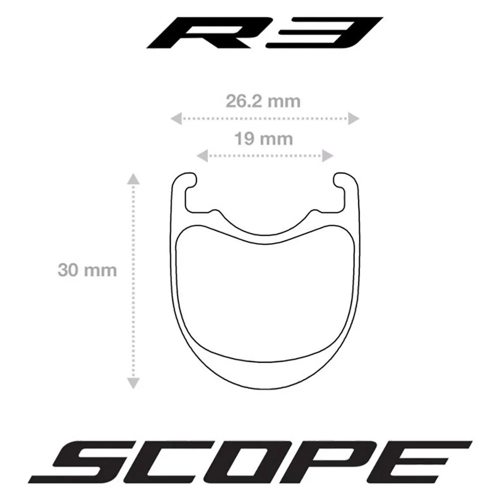 Scope R3.c My17 Gravel-laufradsatz Scope R3.c My17 Gravel-laufradsatz