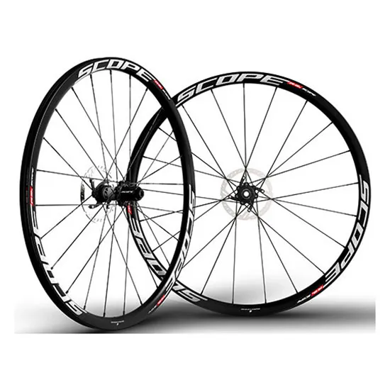 Scope R3d Cl Disc Tubeless Rennrad Laufradsatz, Black / white, 12 x 100/12 x 142mm, Shimano/Sram HG Scope R3d Cl Disc Tubeless Rennrad Laufradsatz, Black / white, 12 x 100/12 x 142mm, Shimano/Sram HG