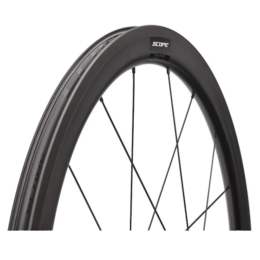 Scope S4 Tubeless Rennrad Laufradsatz, Black, 9 x 100/9 x 130mm, Shimano/Sram HG Scope S4 Tubeless Rennrad Laufradsatz, Black, 9 x 100/9 x 130mm, Shimano/Sram HG