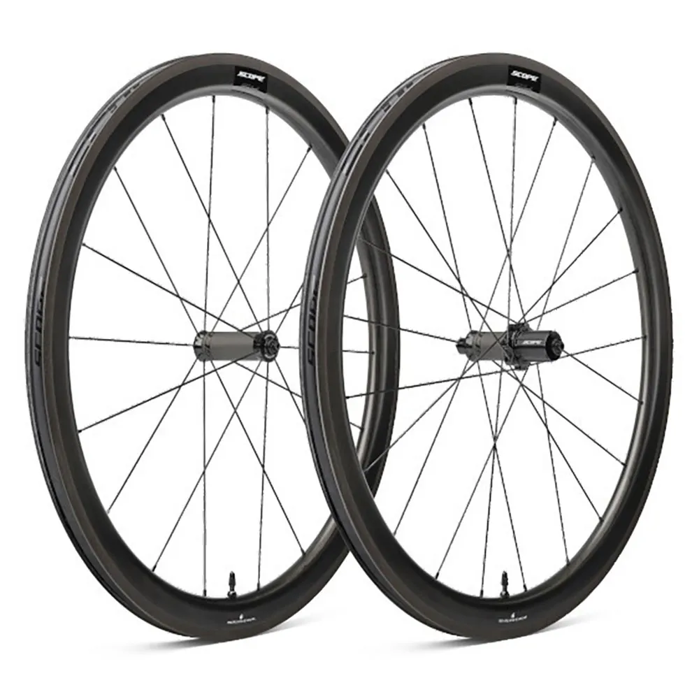 Scope S4 Tubeless Rennrad Laufradsatz, Black, 9 x 100/9 x 130mm, Shimano/Sram HG Scope S4 Tubeless Rennrad Laufradsatz, Black, 9 x 100/9 x 130mm, Shimano/Sram HG