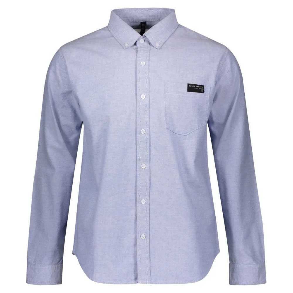 SCOTT 10 Casual Langarmhemd, Blue oxford, M