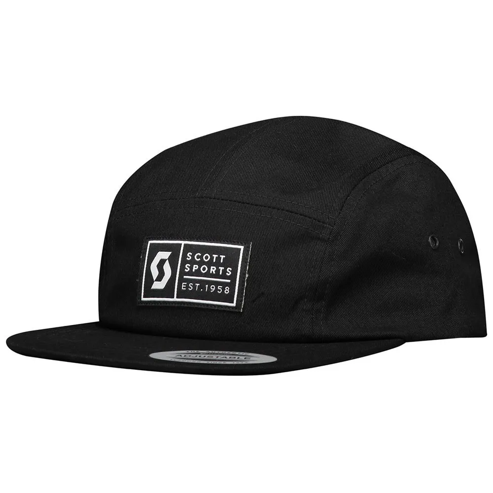 SCOTT 5-panels Kappe, Black, One Size SCOTT 5-panels Kappe, Black, One Size