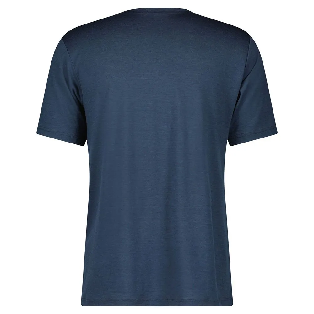 SCOTT Defined Merino Kurzarm-t-shirt, Metal blue, XL