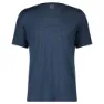 SCOTT Defined Merino Kurzarm-t-shirt, Metal blue, XL