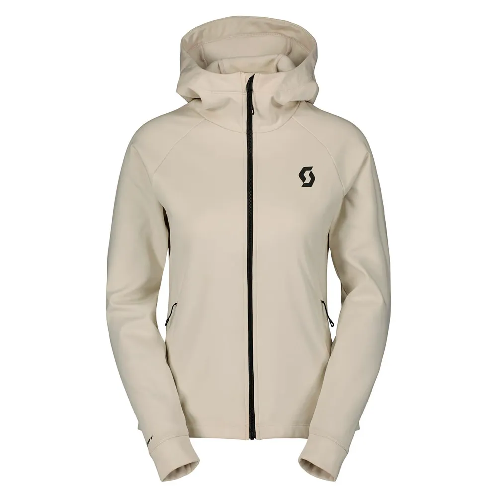 SCOTT Defined Warm Fleece Mit Durchgehendem Reißverschluss, Dust white