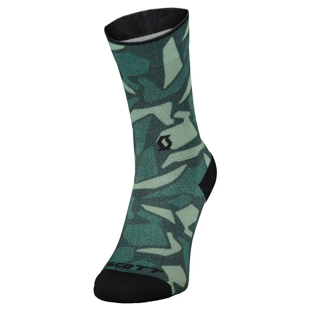 SCOTT Graphic Crew-socken male, Lush green / haze green SCOTT Graphic Crew-socken male, Lush green / haze green