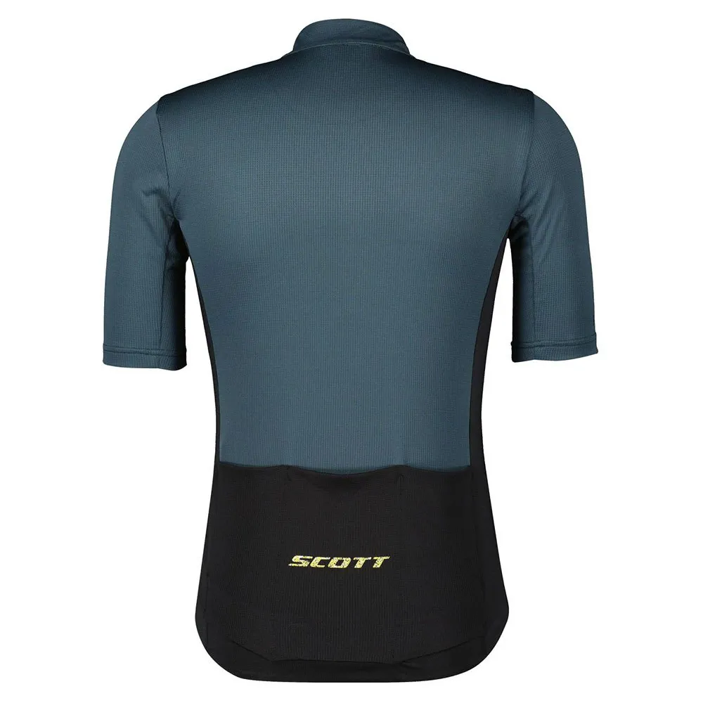 SCOTT Gravel Tuned Kurzarm-radtrikot, Black / aruba green SCOTT Gravel Tuned Kurzarm-radtrikot, Black / aruba green