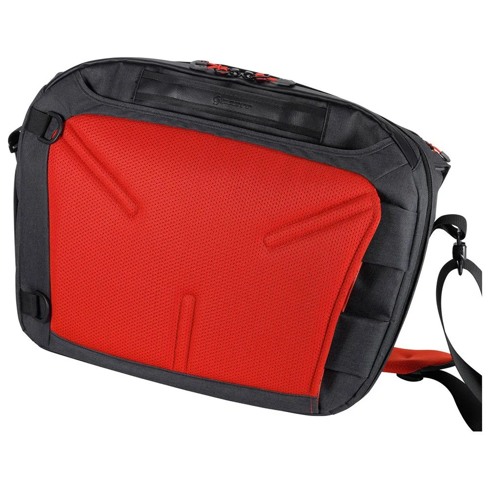SCOTT Messenger 25l Tasche, Dark grey / red, One Size SCOTT Messenger 25l Tasche, Dark grey / red, One Size