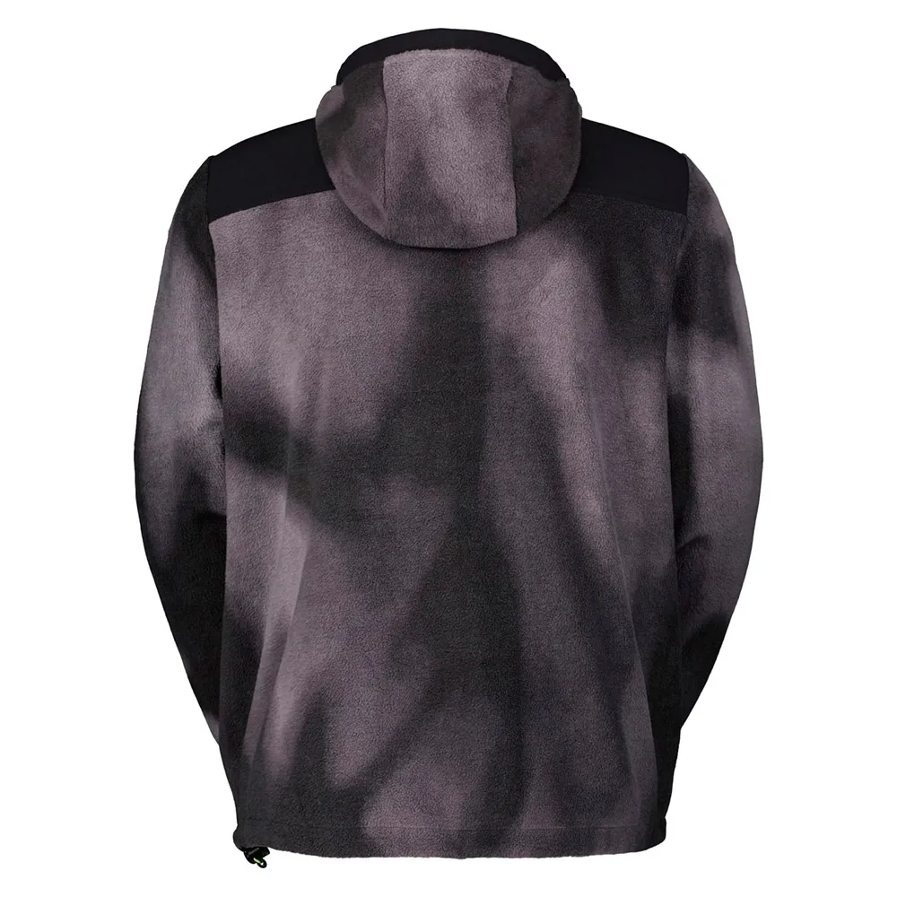 SCOTT Original Kapuzenfleece, Evening greyprint / black